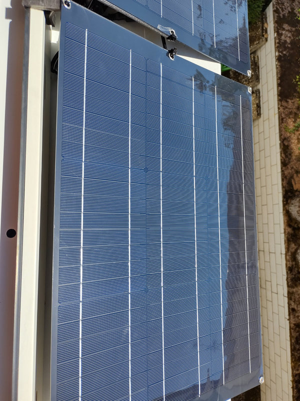 Fensterkraftwerk Upgrade-Sets, 100 cm - 200 cm B x 25 cm T – Solarenergie für Fenster und Balkone
